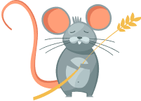 Illustration d'un hamster gris